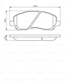 Комплект тормозных колодок (BOSCH: 0 986 495 253)