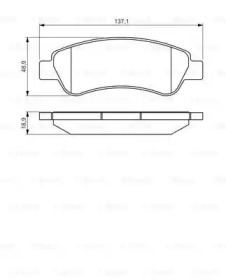 Комплект тормозных колодок (BOSCH: 0 986 495 254)