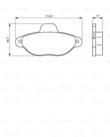 Комплект тормозных колодок (BOSCH: 0 986 495 255)