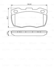 Комплект тормозных колодок (BOSCH: 0 986 495 269)