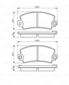 Комплект тормозных колодок (BOSCH: 0 986 495 270)