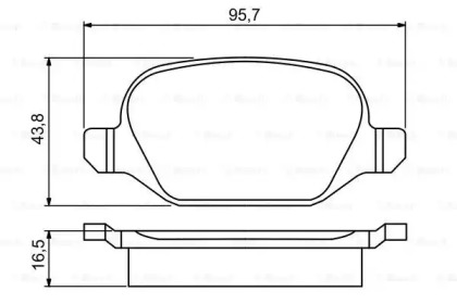 Комплект тормозных колодок (BOSCH: 0 986 495 291)