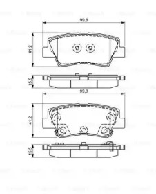 Комплект тормозных колодок (BOSCH: 0 986 495 309)