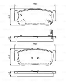 Комплект тормозных колодок (BOSCH: 0 986 495 315)