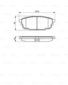 Комплект тормозных колодок (BOSCH: 0 986 495 320)