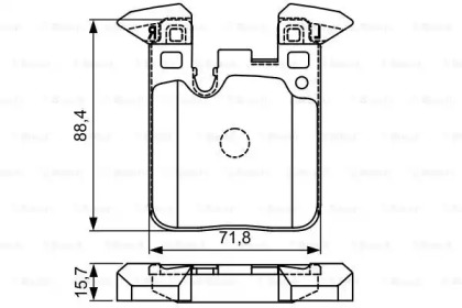 Комплект тормозных колодок (BOSCH: 0 986 495 335)