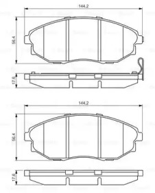 Комплект тормозных колодок (BOSCH: 0 986 495 353)