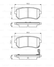 Комплект тормозных колодок (BOSCH: 0 986 495 354)