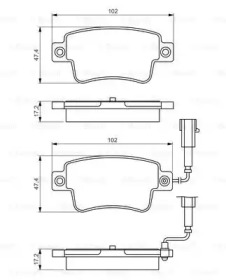 Комплект тормозных колодок (BOSCH: 0 986 495 355)