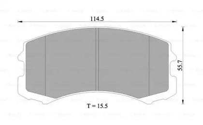 Комплект тормозных колодок (BOSCH: 0 986 505 082)