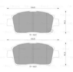 Комплект тормозных колодок (BOSCH: 0 986 505 225)