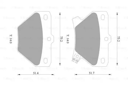 Комплект тормозных колодок (BOSCH: 0 986 505 226)