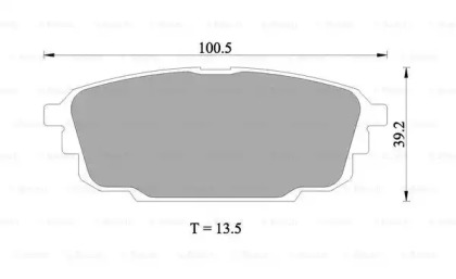 Комплект тормозных колодок (BOSCH: 0 986 505 227)