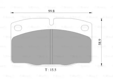 Комплект тормозных колодок (BOSCH: 0 986 505 242)