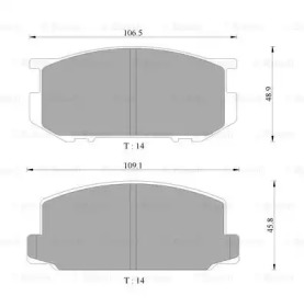 Комплект тормозных колодок (BOSCH: 0 986 505 321)