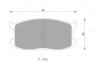 Комплект тормозных колодок (BOSCH: 0 986 505 327)