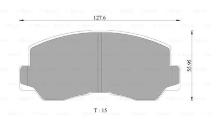 Комплект тормозных колодок (BOSCH: 0 986 505 330)