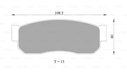 Комплект тормозных колодок (BOSCH: 0 986 505 334)