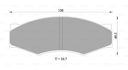 Комплект тормозных колодок (BOSCH: 0 986 505 344)