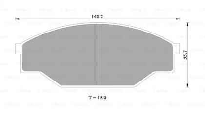 Комплект тормозных колодок (BOSCH: 0 986 505 347)