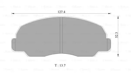 Комплект тормозных колодок (BOSCH: 0 986 505 350)