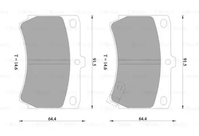 Комплект тормозных колодок (BOSCH: 0 986 505 355)