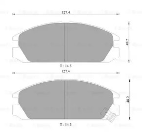 Комплект тормозных колодок (BOSCH: 0 986 505 357)