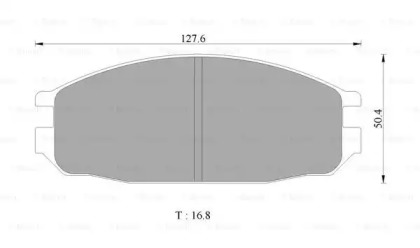 Комплект тормозных колодок (BOSCH: 0 986 505 364)