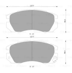 Комплект тормозных колодок (BOSCH: 0 986 505 365)