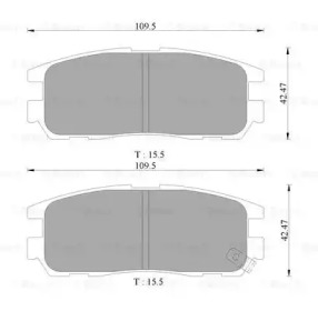 Комплект тормозных колодок (BOSCH: 0 986 505 367)