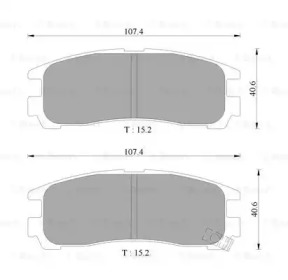 Комплект тормозных колодок (BOSCH: 0 986 505 397)