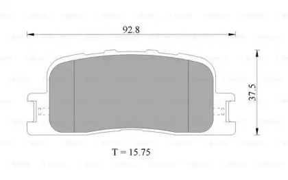 Комплект тормозных колодок (BOSCH: 0 986 505 403)