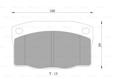 Комплект тормозных колодок (BOSCH: 0 986 505 628)