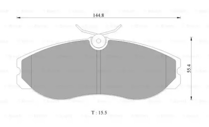 Комплект тормозных колодок (BOSCH: 0 986 505 646)