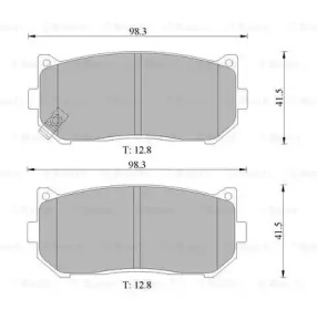 Комплект тормозных колодок (BOSCH: 0 986 505 661)