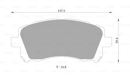 Комплект тормозных колодок (BOSCH: 0 986 505 668)