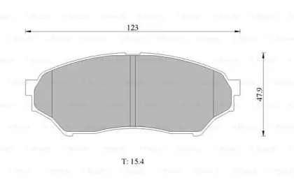 Комплект тормозных колодок (BOSCH: 0 986 505 669)