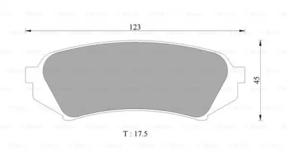 Комплект тормозных колодок (BOSCH: 0 986 505 679)