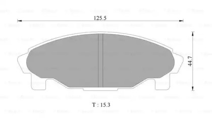 Комплект тормозных колодок (BOSCH: 0 986 505 695)