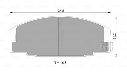 Комплект тормозных колодок (BOSCH: 0 986 505 700)