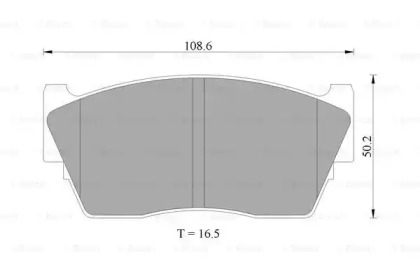 Комплект тормозных колодок (BOSCH: 0 986 505 740)