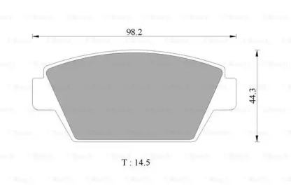 Комплект тормозных колодок (BOSCH: 0 986 505 741)