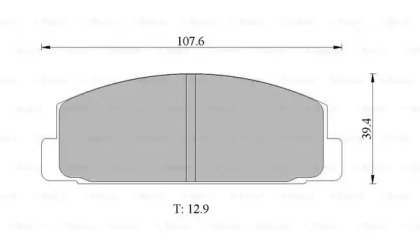 Комплект тормозных колодок (BOSCH: 0 986 505 777)