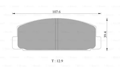 Комплект тормозных колодок (BOSCH: 0 986 505 785)