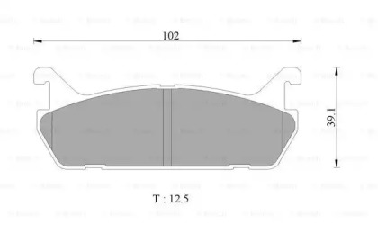 Комплект тормозных колодок (BOSCH: 0 986 505 928)