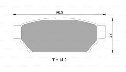 Комплект тормозных колодок (BOSCH: 0 986 505 945)