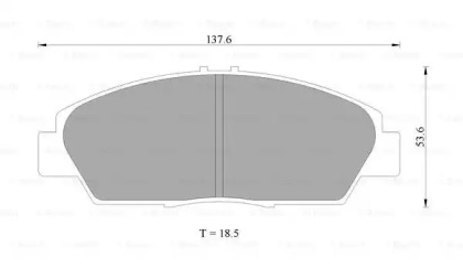 Комплект тормозных колодок (BOSCH: 0 986 505 960)