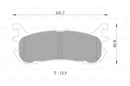 Комплект тормозных колодок (BOSCH: 0 986 505 975)