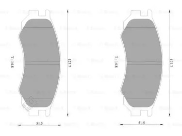 Комплект тормозных колодок (BOSCH: 0 986 AB0 207)