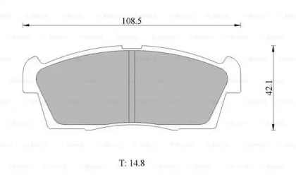 Комплект тормозных колодок (BOSCH: 0 986 AB1 010)